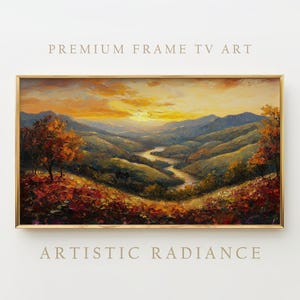 Frame Tv Art Digital File Sunset Landscape, Frame Tv Wall Art Sunset, Frame Tv Digital Download, Tv Art Nature Sunset, Tv Wall Decor
