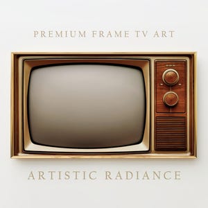 Vintage Frame Tv Art, Retro Tv Art, Frame Tv Art Print, Vintage Frame Tv Digital Download, Frame Tv Art, Retro Tv Digital Art
