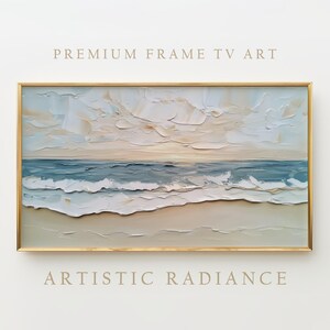 Frame Tv Art Beach Sunset, Digital Download Tv Art, Ocean View Tv Art, Coastal Wall Décor, Frame Tv Digital Art File, Tv Wall Art