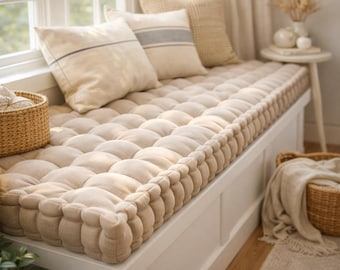 Custom Linen French Cushion – Floor Pillow / Sofa Cushion