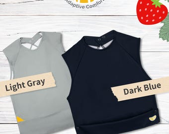 Adaptive Comfort Bib, Special Needs Clothing Protector, Youth & Adult Sizes