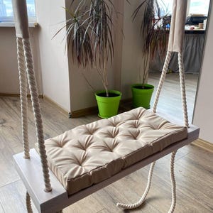 Adult swing, Tree Swing, Rope Swing, Bench Swing,Backyard Swing,Bench Style Swing,Wooden swing in the open air, Luxury swing,for the nursery