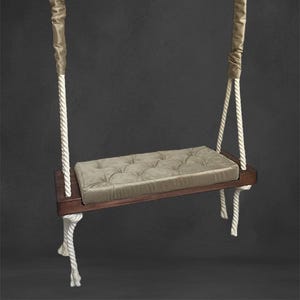 Adult swing, Tree Swing, Rope Swing, Bench Swing,Backyard Swing,Bench Style Swing,Wooden swing in the open air, Luxury swing,for the nursery
