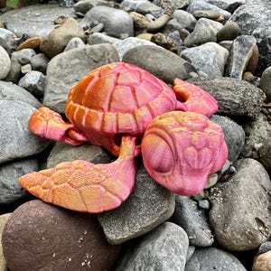 Sea Turtle | 3D Printed Turtle | Articulated Sea Turtle Toy