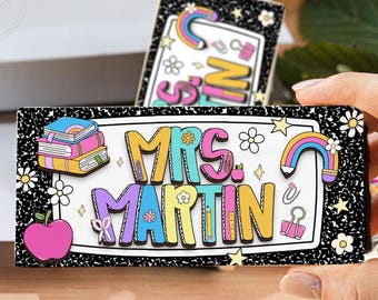 Personalized Teacher Whiteboard Eraser, Chalkboard Eraser With Name, Back to School Gift, Teacher Appreciation Gifts, Eraser Set Gift
