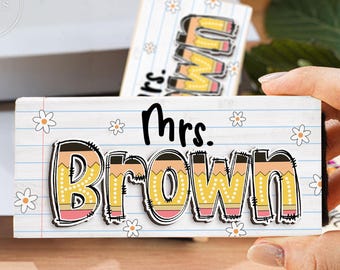 Personalized Teacher WhiteBoard Eraser, Chalkboard Eraser With Name, Teacher Gift, Back To School Gifts, Teacher Eraser, Eraser With Maker