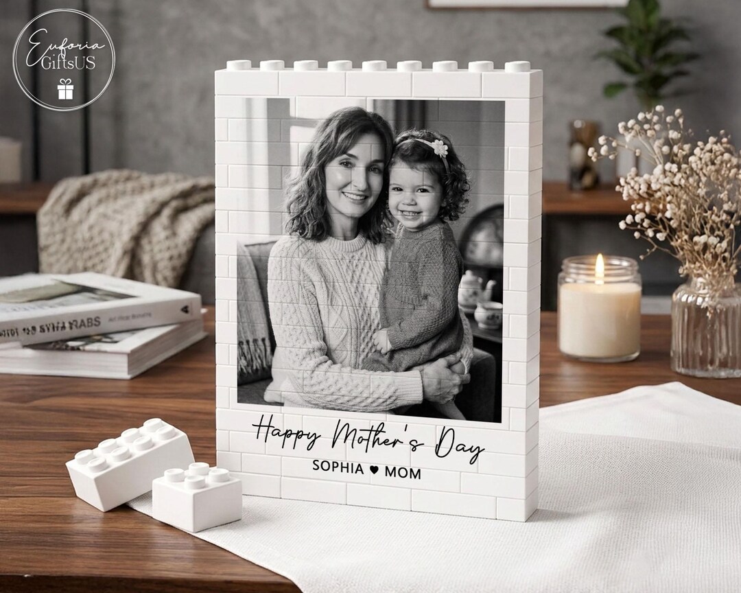 Custom Mom Photo Building Block, Custom Building Block for Mom, Mother ...