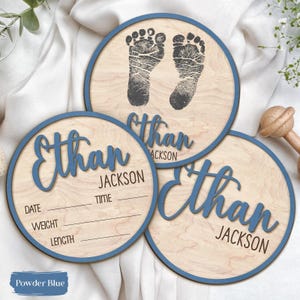 Baby Announcement Sign, Baby Boy Girl Birth Stats Sign, Birth Announcement Gift, Custom Newborn Stats, Baby Name Sign, Hospital Name Sign