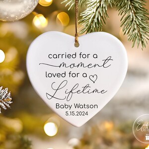 Baby Memorial Ornament, Miscarriage Ornament, Stillbirth Keepsake, Sympathy Gift, Baby Loss Ornament, Loss Of Baby Gift, Baby Ultrasound image 4