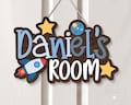 Custom Door Sign For Kid, Custom Kid Room Sign With Name, Boy Kid Door Sign, Gifts For Kids, Nursery Name Sign, Kids Bedroom Wooden Sign