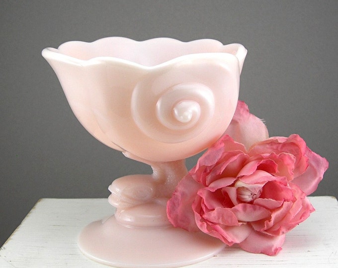 Crown Tuscan Candle Holder Cambridge Glass Co. Nautilus Shell Etsy