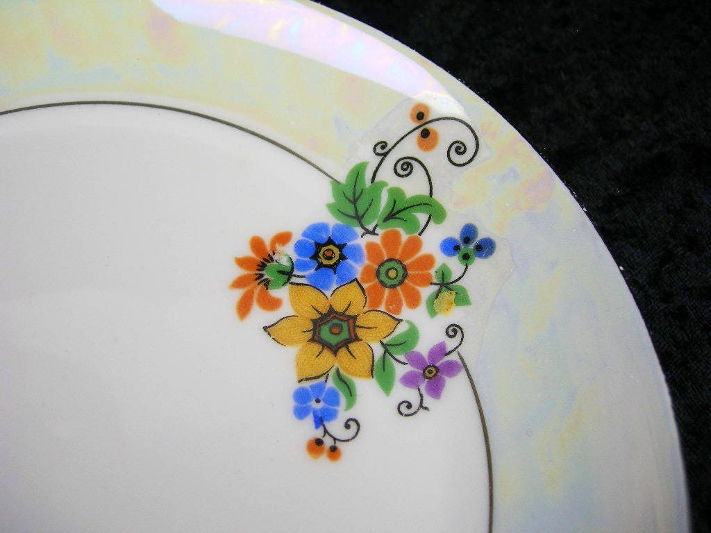 Placa de gabinete redondo de porcelana bávara Leh Scherzer | Etsy