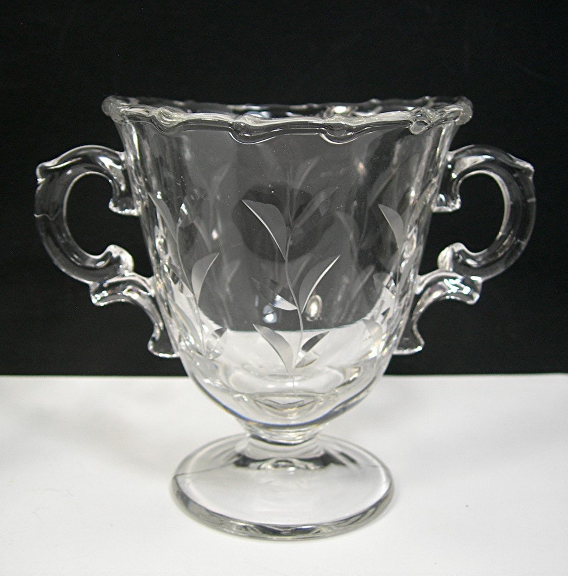 Fostoria Century Cream and Sugar Set Elegant Clear Glass Etsy