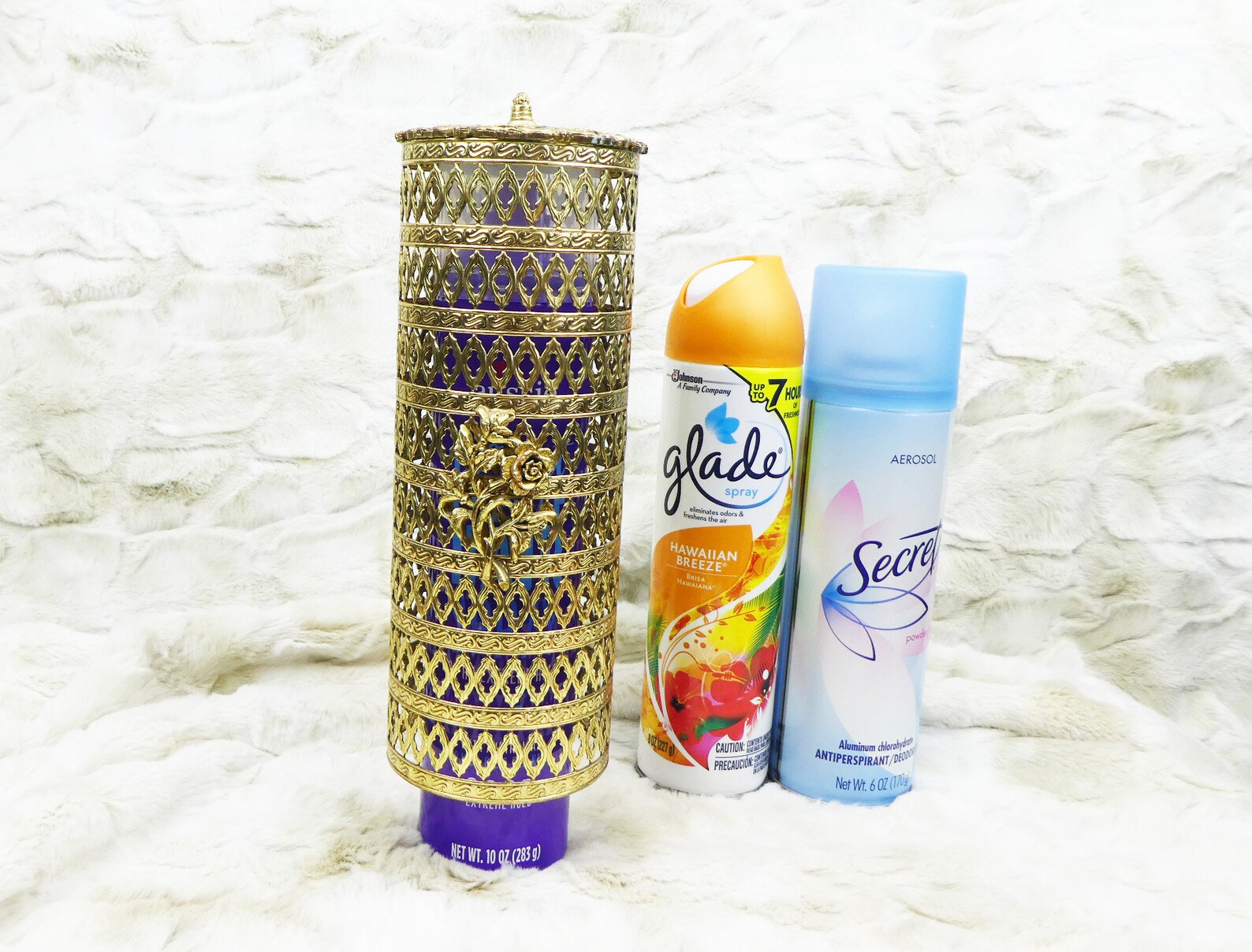 Ormolu Hair Spray Can Cover Vintage 1960s Vanity Decor Etsy