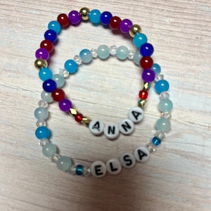 Anna / Elsa Disney 2 piece adult bracelet