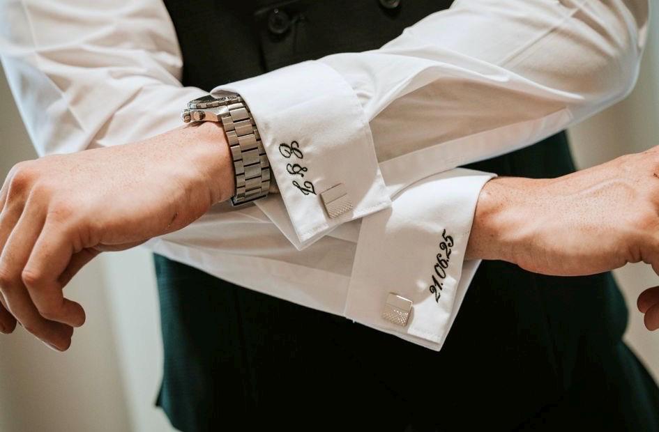 dress shirt cuff embroidery Bespoke Shirt Cuff Embroidery