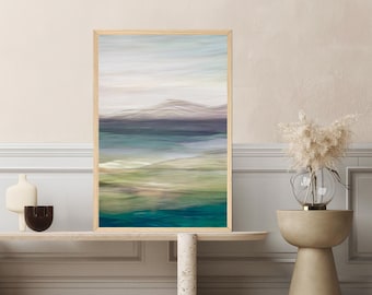 Abstract Mountain Canvas Print: Modern Landscape Wall Art
