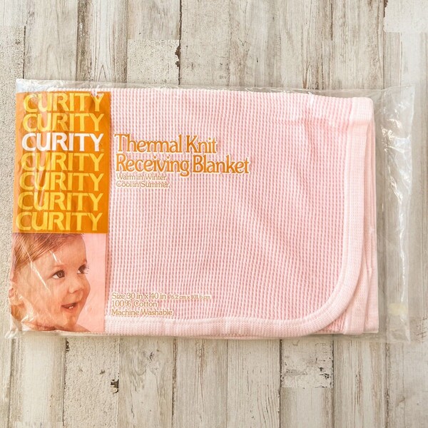 WAFFLE KNIT RECEIVING BLANKETS