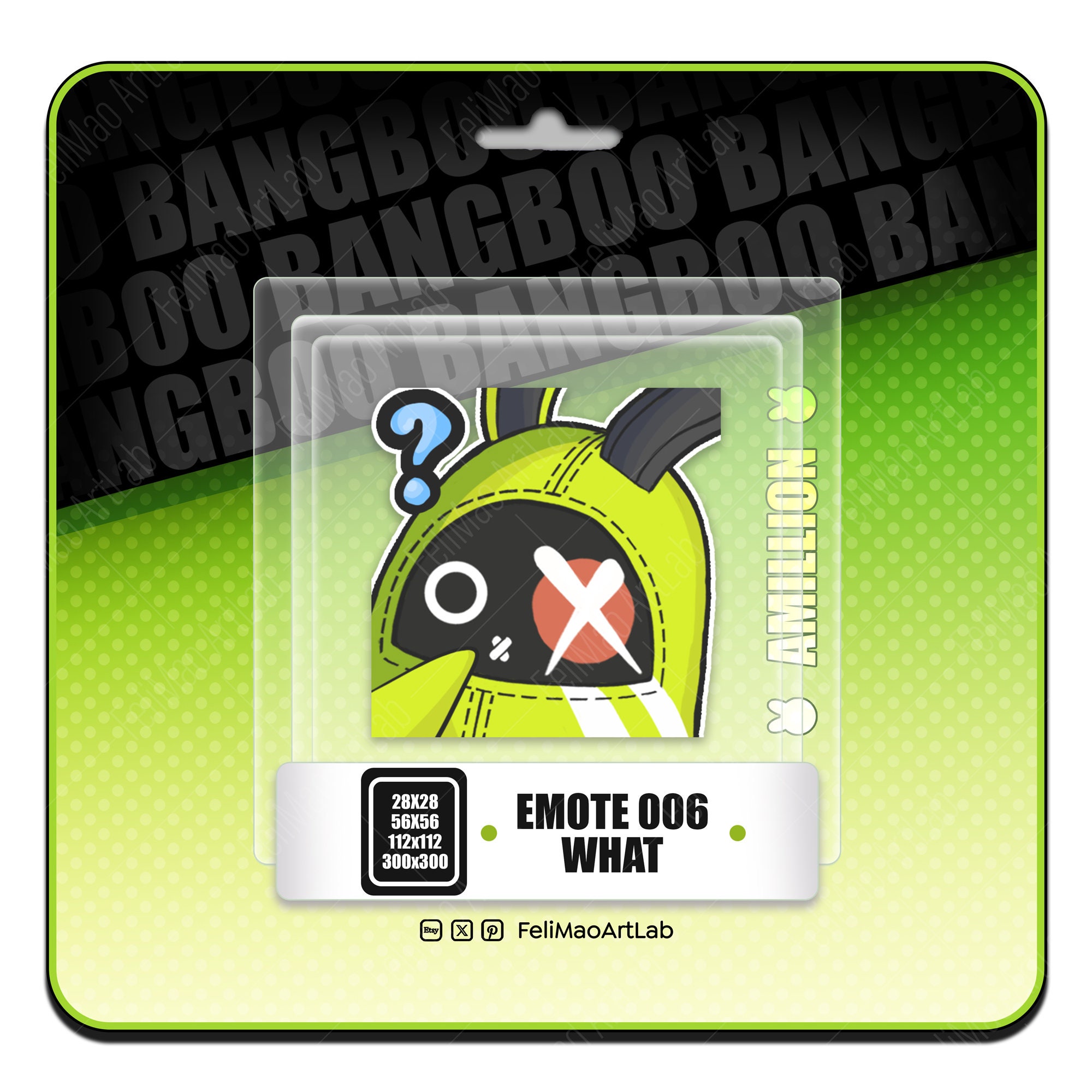 Amillion Bangboo What Emote Twitch / Discord / Stream / Vtube / ZZZ Zenless Zone Zero