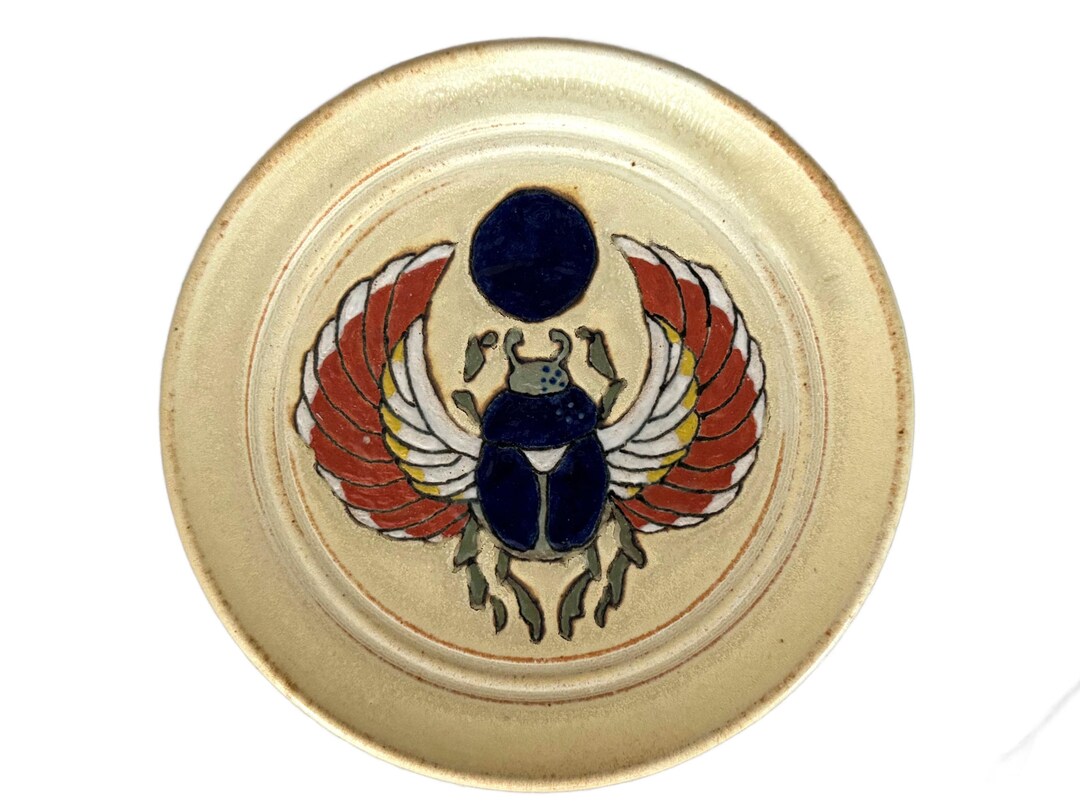 Scarab Ride Plate Winged Scarab 7.5