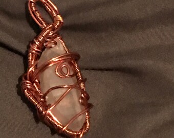 Raw quartz wrapped