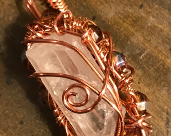 Large quartz pendant
