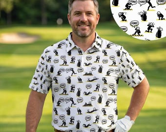 Classic Fore Duck Golf Polo Birthday Father Day Gift Funny Golf Shirt Mens Women Apparel