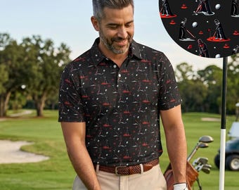 Legendary Darth Vader Golf Putter Polo Shirt Birthday Father Day Gift Star Wars May the 4th 2026 Apparel