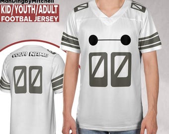 Spersonalizuj koszulkę piłkarską Disney Baymax Cute Football, spersonalizowaną kolekcję koszulek piłkarskich dla dorosłych i dzieci, wybierz styl, strój Disney