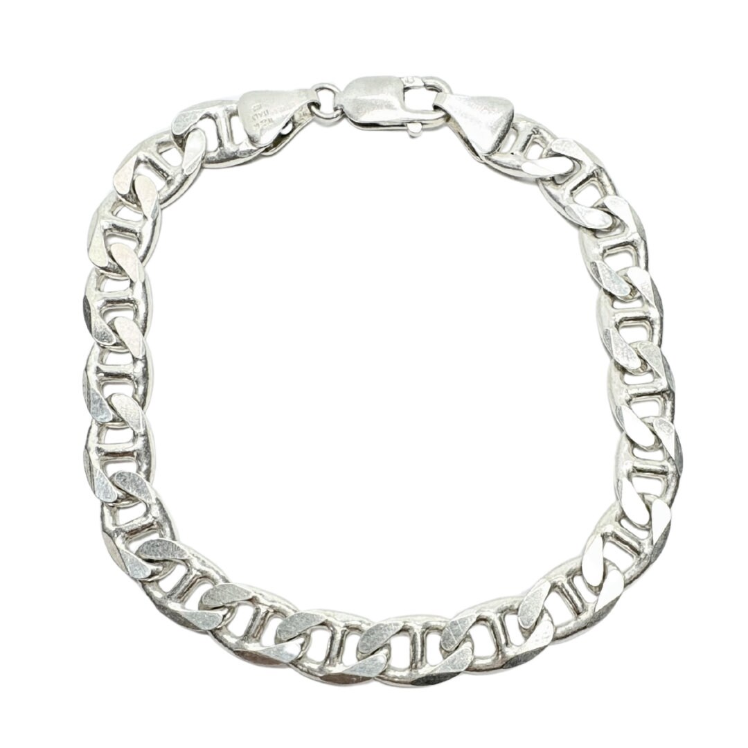925 Solid Silver Mariner Bracelet Made in Italy - Etsy 925 Solid Silver Mariner Bracelet Made in Italy - Etsy