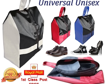 Waterproof Shoe Bags Set of 5, Travel Shoe Storage Organizer with Zipper Pouch, Portable Gym Sports Golf Football Shoe Bags for Men & Women