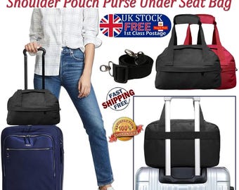 Underseat Carry on Bag, Cabin Travel Bag, Trolley Sleeve, Personal Item Flight Bag, Airline Approved Shoulder Bag, Weekender Overnight Bag