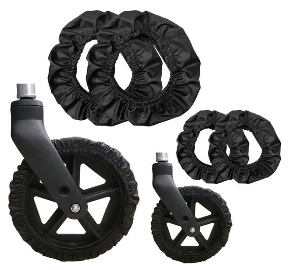 SHOWERORO 4 Pièces Housse De Pneu Pour Poussette Accessoire De Roue Housse De Protection Pour Fauteuil à Roues Couvre-pneu Pratique Et Résistant