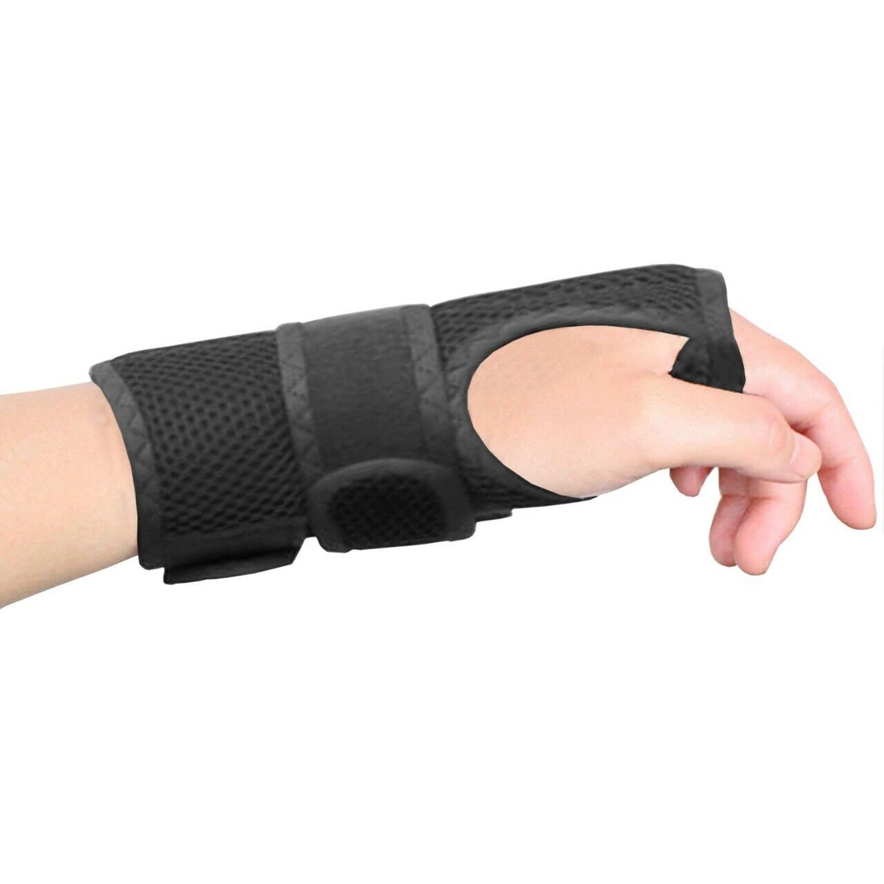 Actesso Tutore Polso Traspirante - Ideale Polsiera Per Sindrome Del Tunnel Carpale, Slogature, RSI E Tendinite (Nero Sinistra, M) | RDN Street Market - Foto 7
