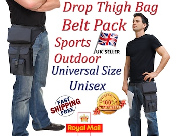 Tactical Drop Leg Thigh Bag – Adjustable Waist and Thigh Pouch Pack for Outdoor Travel & Sports – Unisex Polyester Utility Gear