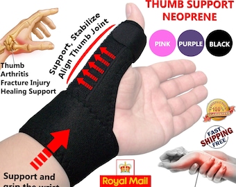 LTG PRO® Neoprene Thumb & Wrist Support – Adjustable Hand Brace for Sprains, Strains, Arthritis/Injury Recovery