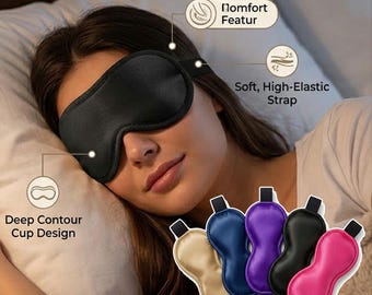 5 Pack Blackout Sleep Mask Set, Memory Foam Eye Mask, Adjustable Strap, No Eye Pressure, Travel Sleep Mask, Shift Work, Soft Sleeping Mask