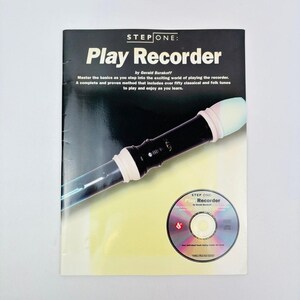 Step One - Play Recorder - Gerald Burakoff 1998 Music Instruction Includes CD