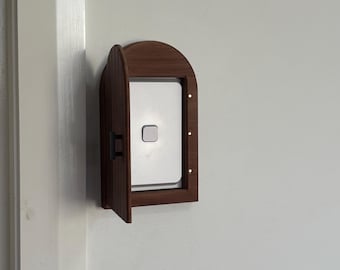 Rustic Arched Wood Light Switch Cover: Barn Yard Style (AU/NZ Standard)