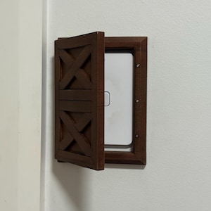 Rustic Barn Door Style Powerpoint Cover – Dutch Door Wooden Look Switch Plate