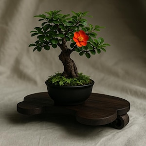 Floating Cloud Japanese Bonsai Stand