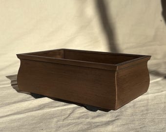 Vaso bonsai giapponese in legno