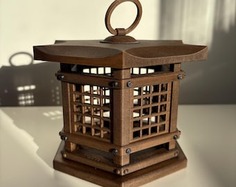 Japanese Kumiko Tea Light Lantern