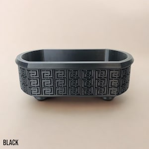 Aztec Inspired Japanese Bonsai Pot