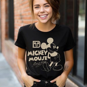 Retro Mickey Mouse Shirt, Vintage Mickey Shirt, Disney Vacation Shirt, Disneyland Mickey Shirt, Magic Kingdom Shirt, Classic Mickey Tee