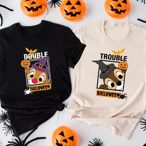 Halloween Chip and Dale Shirt, Double Trouble Shirt, Disney Couple Shirts, Disney Family Shirts, Disney Halloween Tee, Disney Matching Shirt