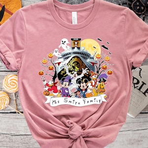 Custom Disney Halloween Cruise Shirt, Mickey And Friends Cruise Shirt, Disney Family Halloween Cruise Sweater, Disney Family Shirt