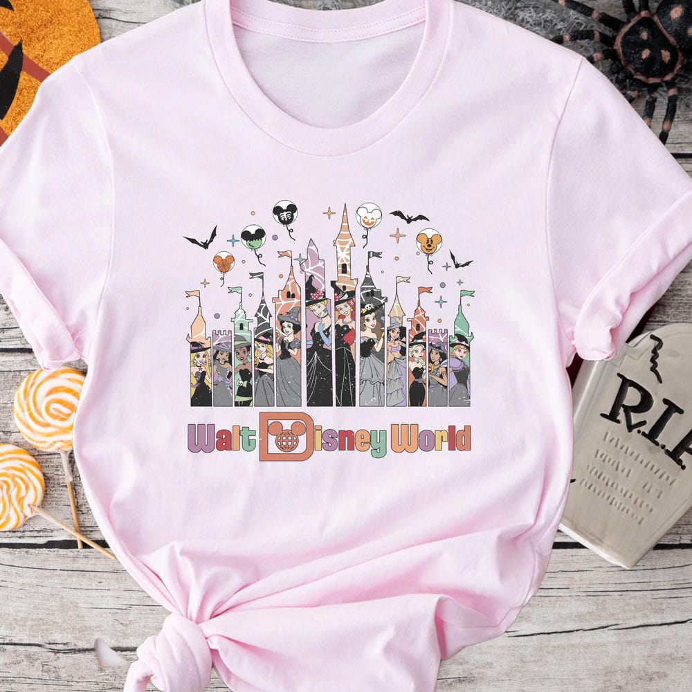 Disney Princess Halloween Shirt, Walt Disney World Halloween Shirt, Princess Halloween Shirt, Retro Disneyworld Halloween Shirt, Halloween Bespoketshirt