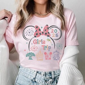 Disney Girls Trip Shirts, Girls Trip 2025, Disney Women Shirt, Girls Travel Shirt,Disney Matching Tshirt, Disney Vacation, Disney World Tee