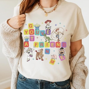 Toy Story Shirt, Disney World Toy Story Shirt, Sie haben einen Freund in mir Shirt, Toy Story Film Charaktere T-Shirt, Disney Familie Shirt
